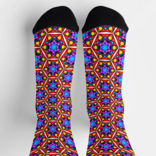 Elegantes Abstraktes Blumenmuster Socken