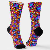 Elegantes Abstraktes Blumenmuster Socken (Gewinkelt)
