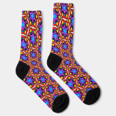Elegantes Abstraktes Blumenmuster Socken (Rechts)