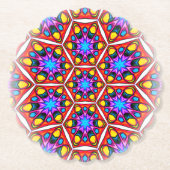Elegantes Abstraktes Blumenmuster Untersetzer (Vorderseite)