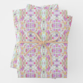 Elegantes Abstraktes Boho Muster Kunst, farbenfroh Geschenkpapier Set (Beispiel)