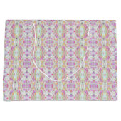 Elegantes Abstraktes Boho Muster Kunst, farbenfroh Große Geschenktüte (Vorderseite)