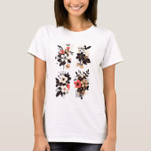 Elegantes Abstraktes Bouquet Bouquet Set T-Shirt (Vorderseite)