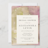 Elegantes, Abstraktes Brautparty Einladung (Vorderseite)