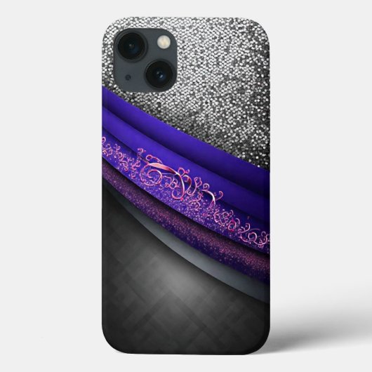 Elegantes abstraktes Design mit glänzendem Hinterg Case-Mate iPhone Hülle (Rückseite)