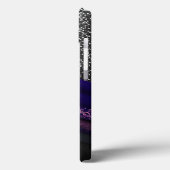 Elegantes abstraktes Design mit glänzendem Hinterg Case-Mate iPhone Hülle (Rückseite / Links)