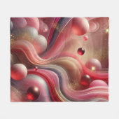 Elegantes Abstraktes Fleece Blanket (Vorderseite (Horizontal))