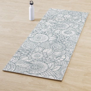 Elegantes abstraktes florales Stammesmuster Yoga Yogamatte