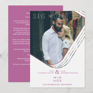 Elegantes Abstraktes Foto Anspruchsvolle Hochzeit Save The Date
