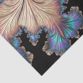 Elegantes Abstraktes Fraktal Feathers 12 Decoupage Seidenpapier (Detail)