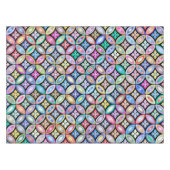 Elegantes Abstraktes, gestanztes Glasmuster Tischdecke (Vorderseite (Horizontal))