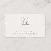 Elegantes Abstraktes Gold Lila Logo 6 Loyalität Visitenkarte (Rückseite)