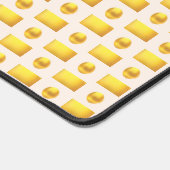 Elegantes Abstraktes Golden & Light Beige Schreibtischunterlage (Ecke)