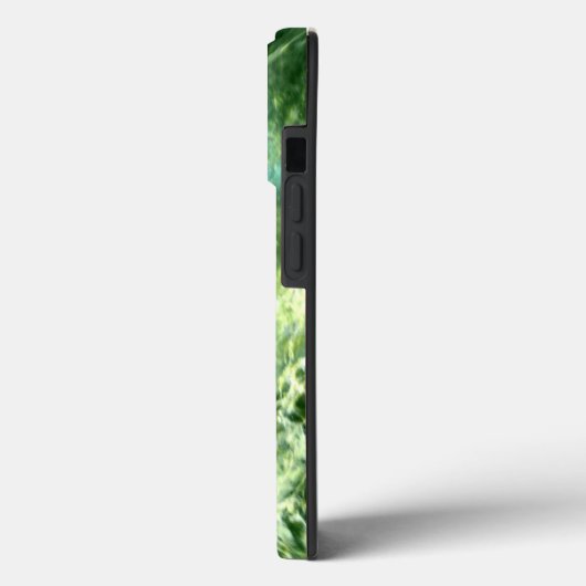 Elegantes, abstraktes, grünes Wellenmuster - Marmo Case-Mate iPhone Hülle (Rückseite / Links)