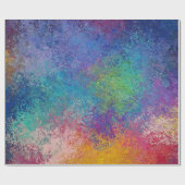 Elegantes Abstraktes Grunge-Artwork aus Acryl Geschenkpapier (Flach)