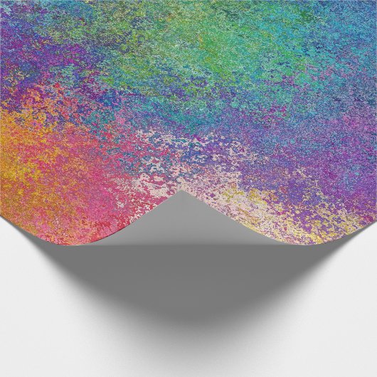 Elegantes Abstraktes Grunge-Artwork aus Acryl Geschenkpapier (Ecke)