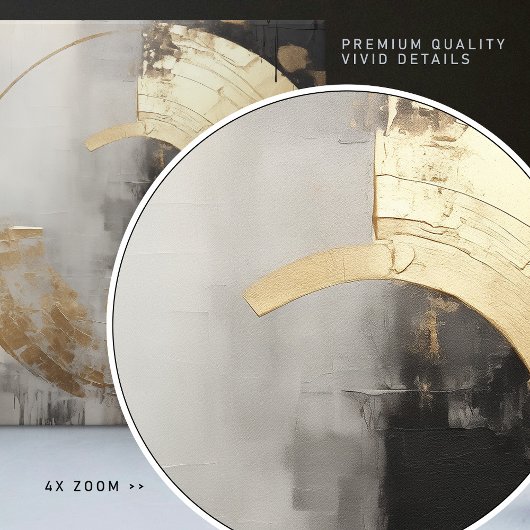 Elegantes Abstraktes Imitat Gold und Monochrome Öl Fliese