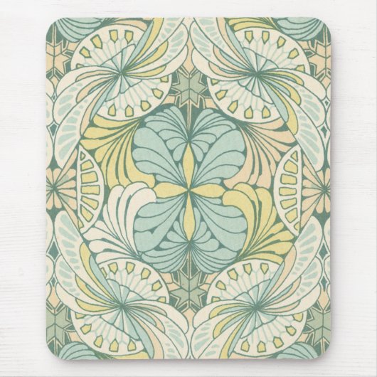 elegantes abstraktes Jugendstil-Design Mousepad (Vorne)