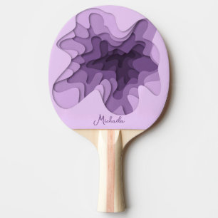 Elegantes abstraktes lila Ombre Tischtennis Schläger