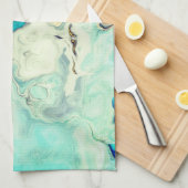 Elegantes Abstraktes Marbel ombre Geschirrtuch (Viertel Falte)