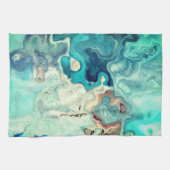 Elegantes Abstraktes Marbel ombre Geschirrtuch (Horizontal)