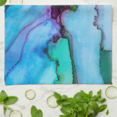 Elegantes Abstraktes Marbel ombre Küchentuch (Gefaltet)