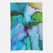 Elegantes Abstraktes Marbel ombre Küchentuch (Vertikal)