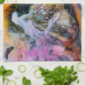 Elegantes Abstraktes Marbel ombre Küchentuch (Gefaltet)