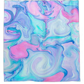 Elegantes Abstraktes Marmorkunstwerk Duschvorhang (Vorderseite)