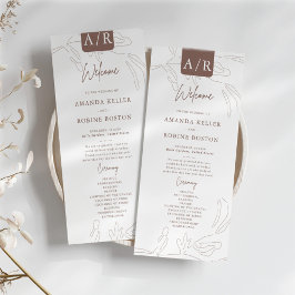 Elegantes Abstraktes Minimalistisches Hochzeitspro