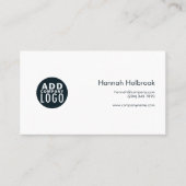 Elegantes, Abstraktes, modernes Firmenlogo Visitenkarte (Vorderseite)