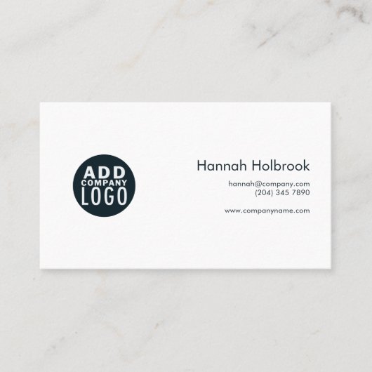 Elegantes, Abstraktes, modernes Firmenlogo Visitenkarte (Vorderseite)