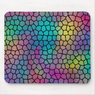 Elegantes, Abstraktes Mosaikmuster Mousepad