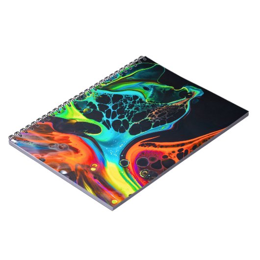 Elegantes Abstraktes Notebook Notizblock (Linke Seite)