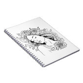 Elegantes abstraktes Notizbuch Notizblock (Rechte Seite)