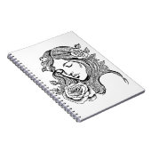 Elegantes abstraktes Notizbuch Notizblock (Rechte Seite)