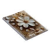 Elegantes Abstraktes Ölgemälde mit Gold Notizblock (Rechte Seite)