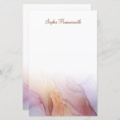 Elegantes Abstraktes Personalisiertes Papier (Vorne/Hinten)