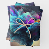 Elegantes Abstraktes Rauchergeschenk Geschenkpapier Set (Beispiel)