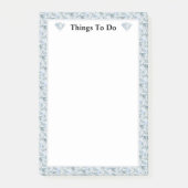 Elegantes, abstraktes Rautenmuster Post-it Klebezettel (Vorderseite)