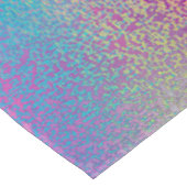 Elegantes Abstraktes Regenbogen-Glitzer Tischdecke (Schrägansicht)