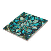 Elegantes, Abstraktes Retro-Hartglas Fliese (Seite)