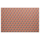 Elegantes abstraktes Rot-Blütenschwarz Stoff (Yard (91,4 cm))