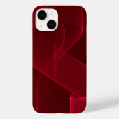 Elegantes Abstraktes Rotes Band Case-Mate iPhone Hülle (Rückseite)