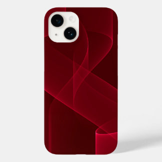 Elegantes Abstraktes Rotes Band Case-Mate iPhone 14 Hülle