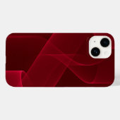 Elegantes Abstraktes Rotes Band Case-Mate iPhone Hülle (Rückseite (Horizontal))