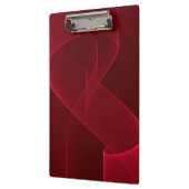 Elegantes Abstraktes Rotes Band Klemmbrett (Links)