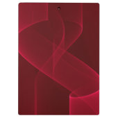 Elegantes Abstraktes Rotes Band Klemmbrett (Rückseite)