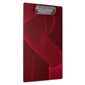 Elegantes Abstraktes Rotes Band Klemmbrett (Rechts)