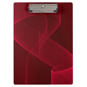Elegantes Abstraktes Rotes Band Klemmbrett